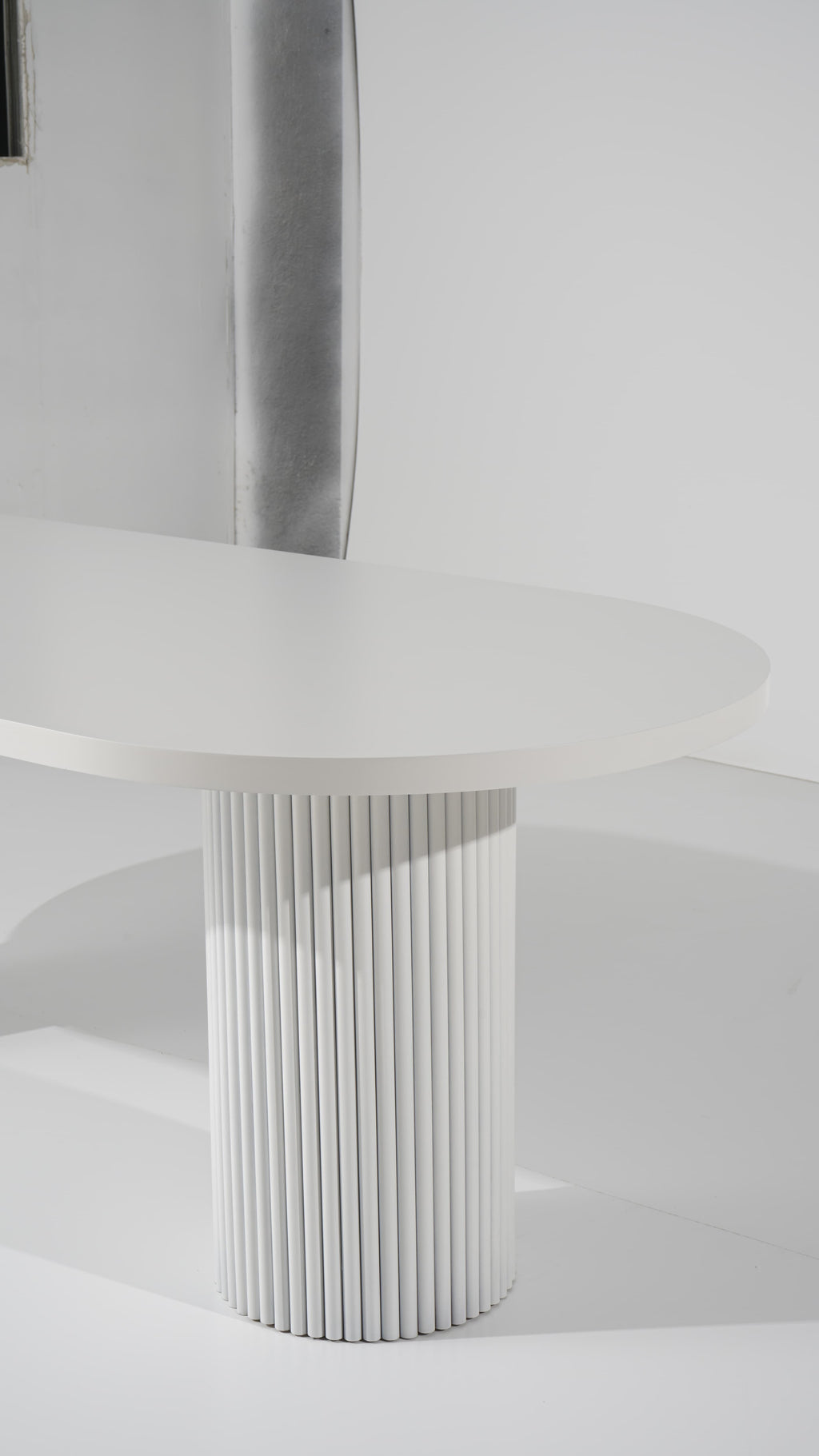 Axis Oval White Dining Table