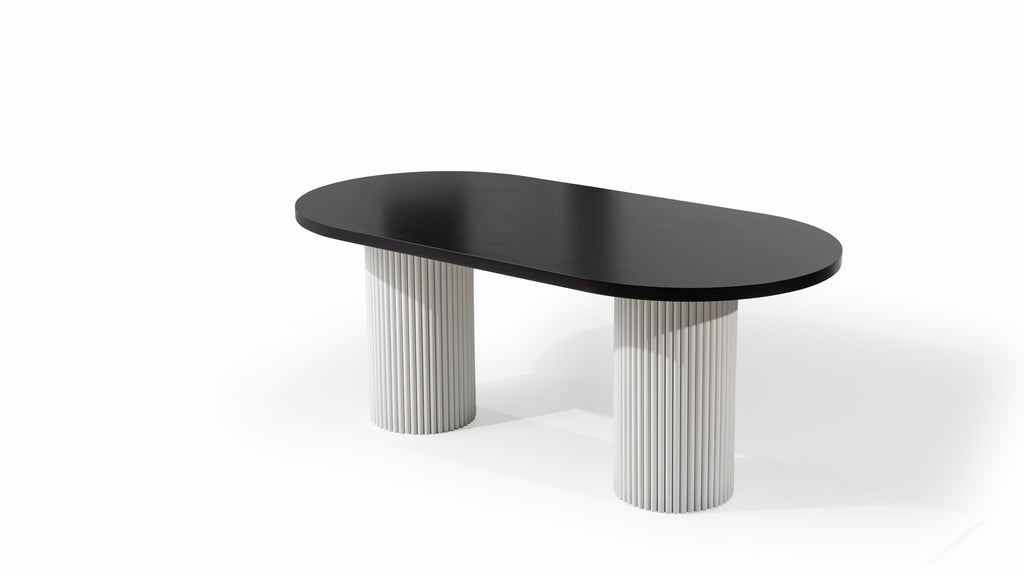 Axis Oval Black Dining Table