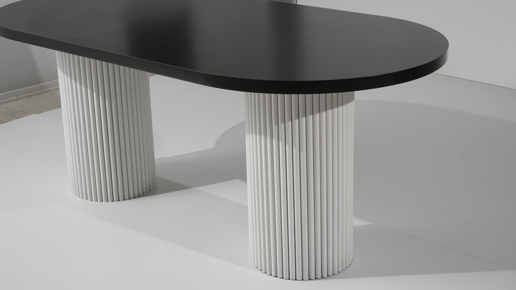 Axis Oval Black Dining Table