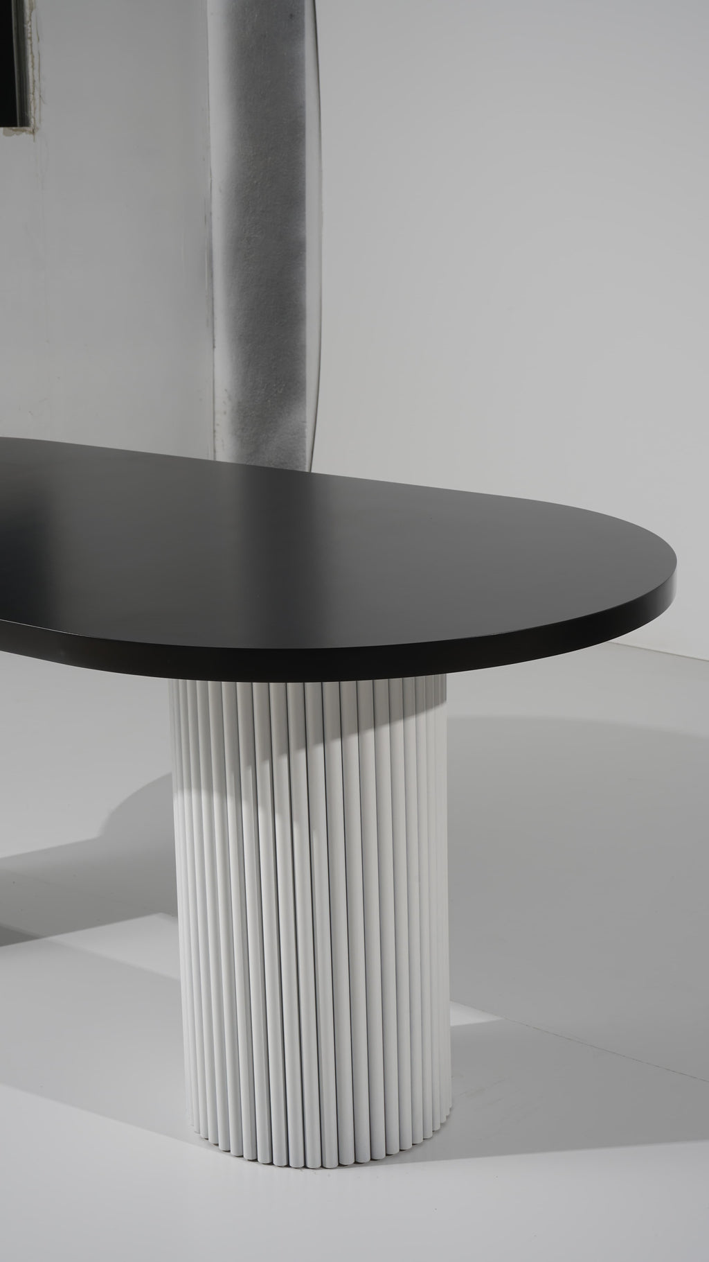 Axis Oval Black Dining Table