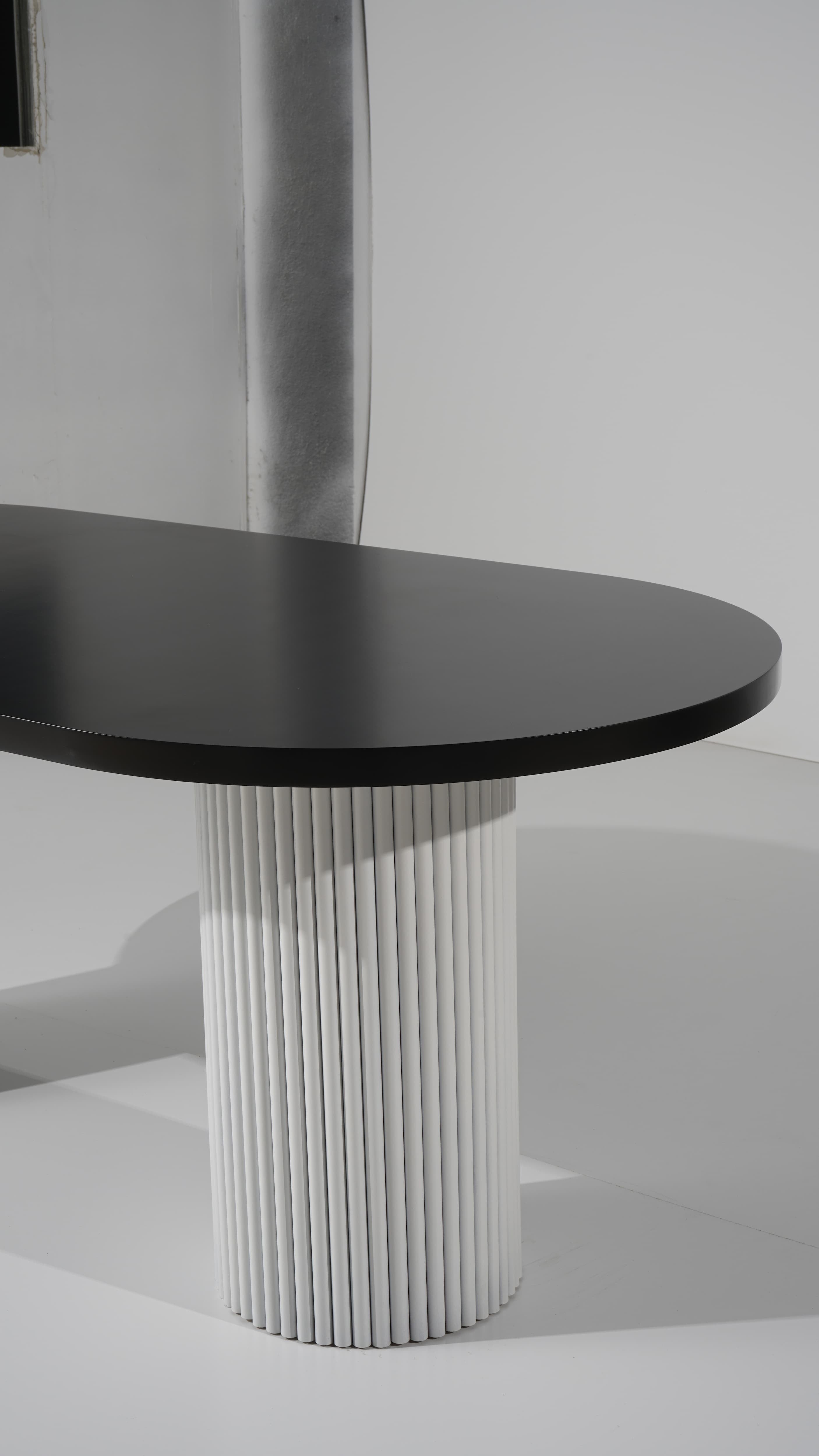 Axis Oval Black Dining Table