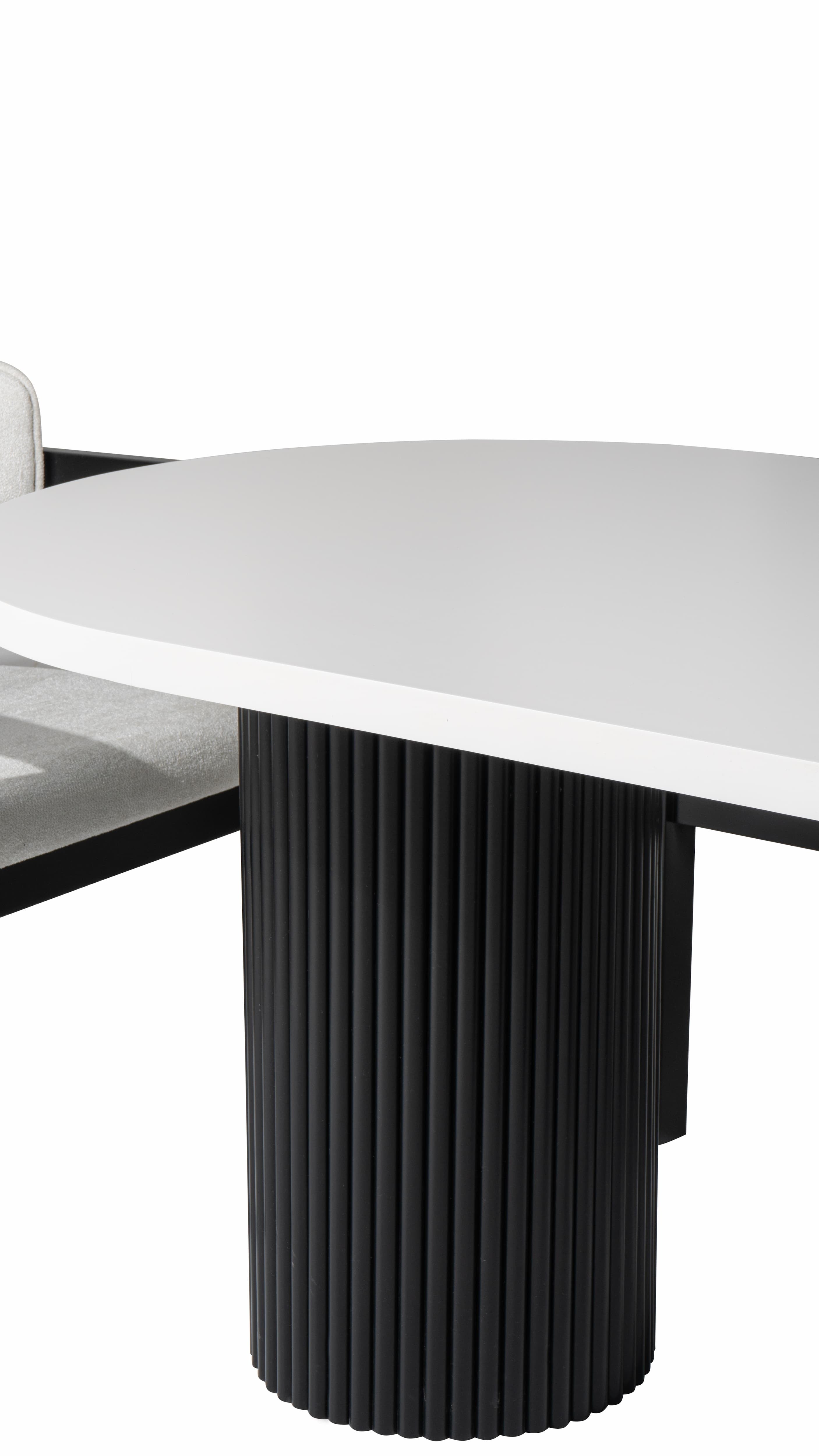 Heritage White/Black Dining Table