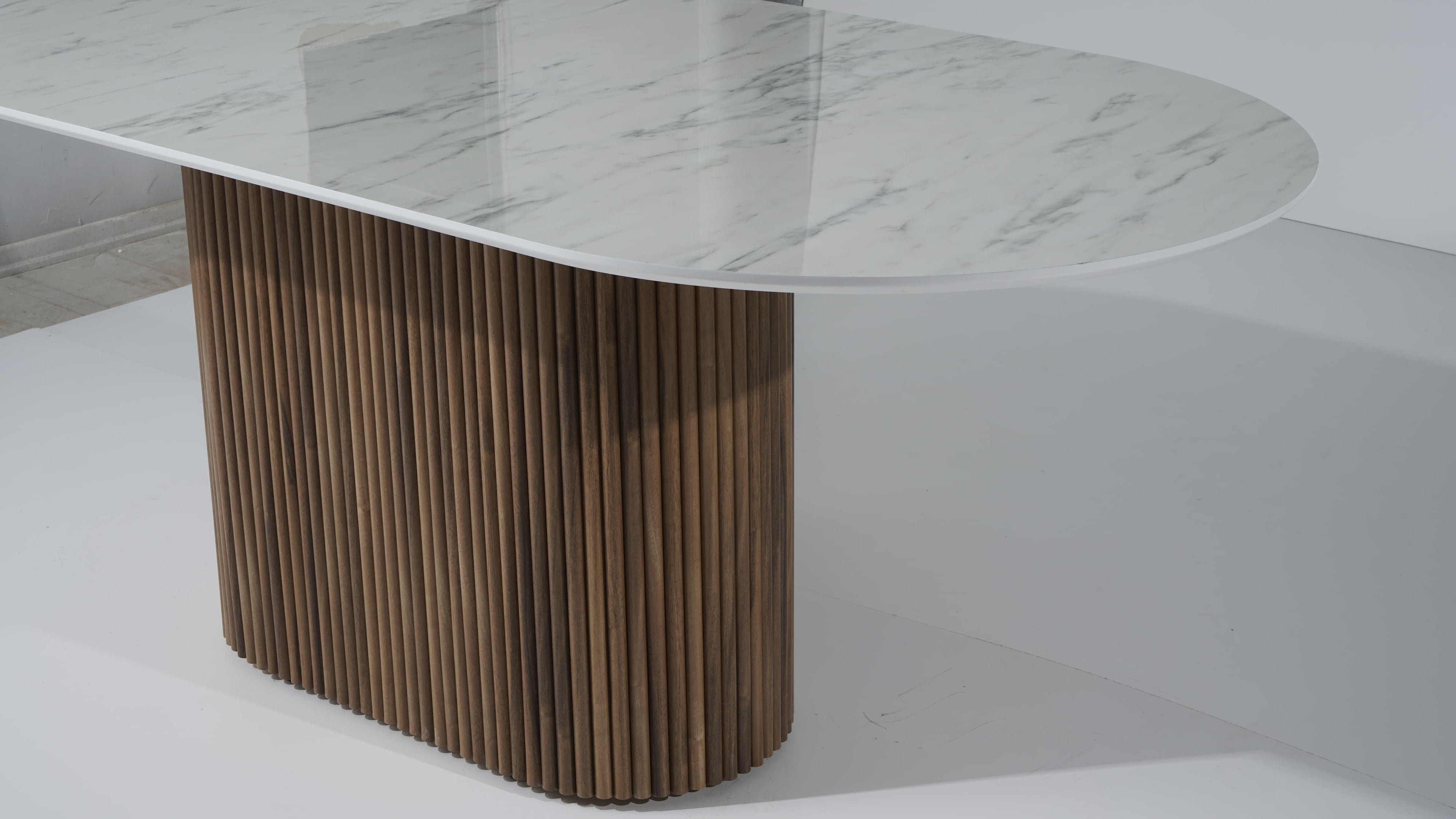 Marble Flute Dining Table