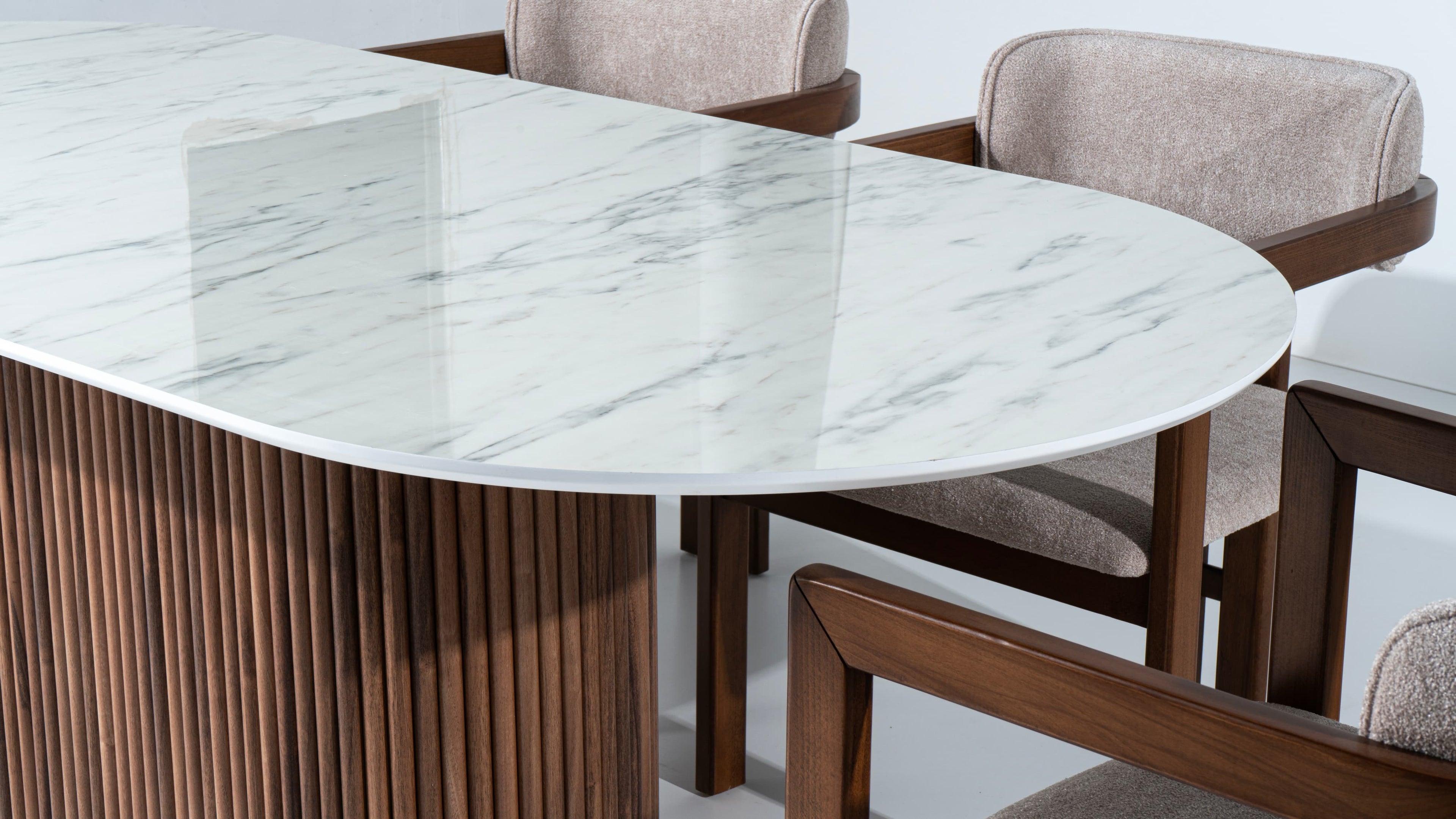 Marble Flute Dining Table