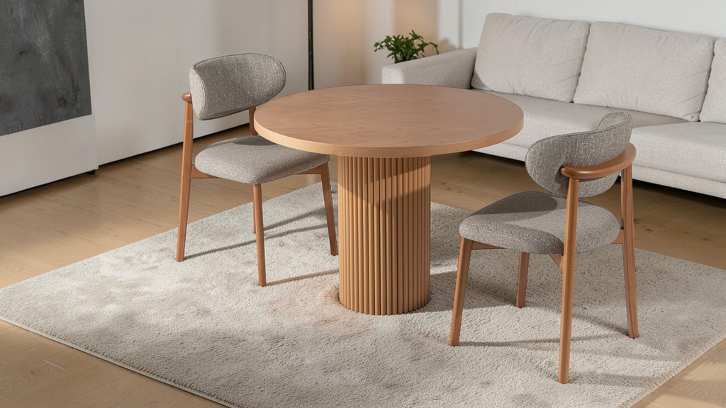 Flute Beech Dining Table