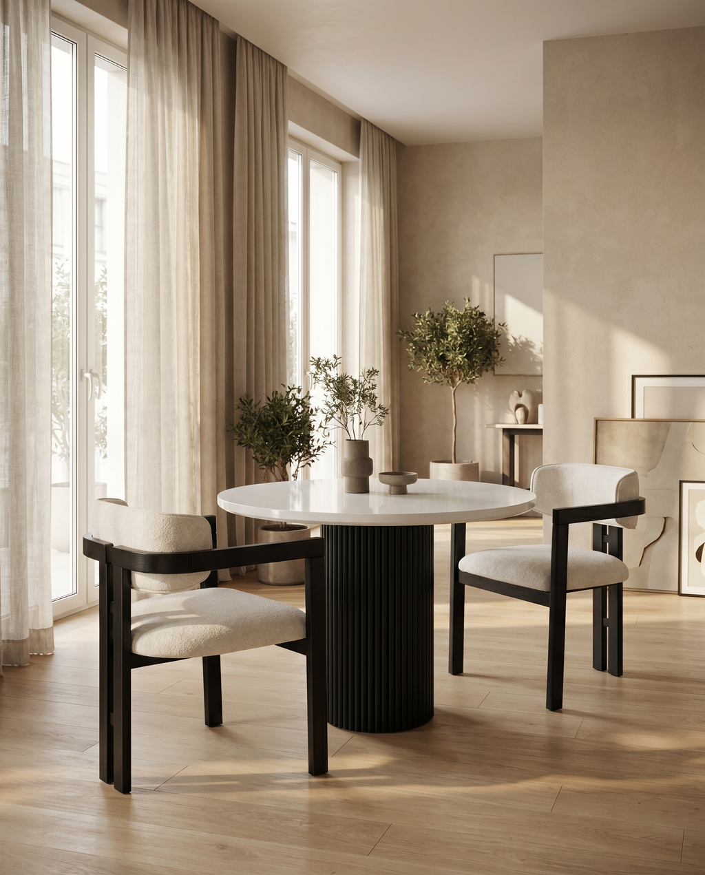Nordic Contrast Dining Table