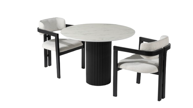 Nordic Dining Table – Marble Top | Luxury Modern | Nordiva Home