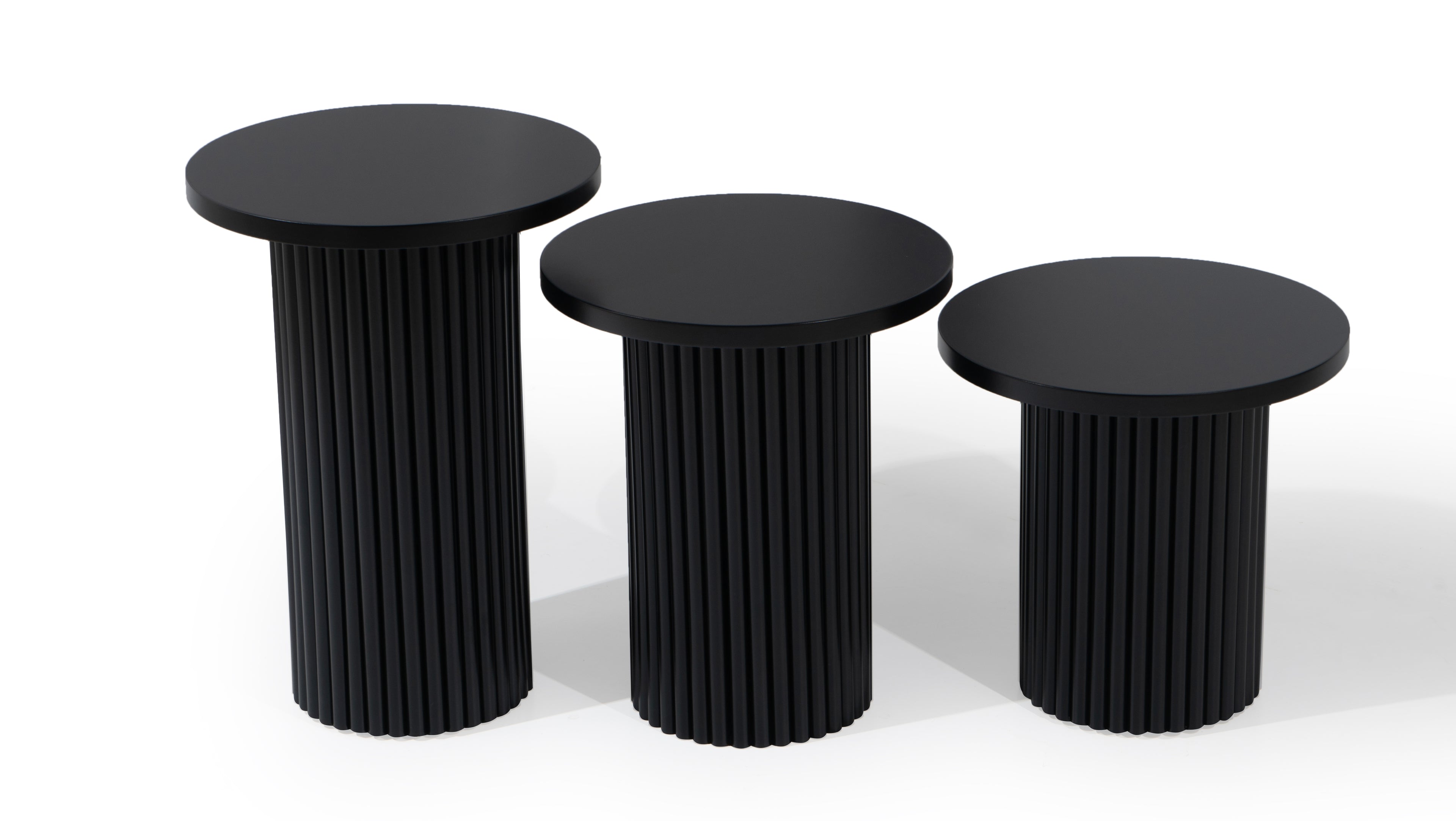 Mono Triple Coffe Table | Black | 3 pcs