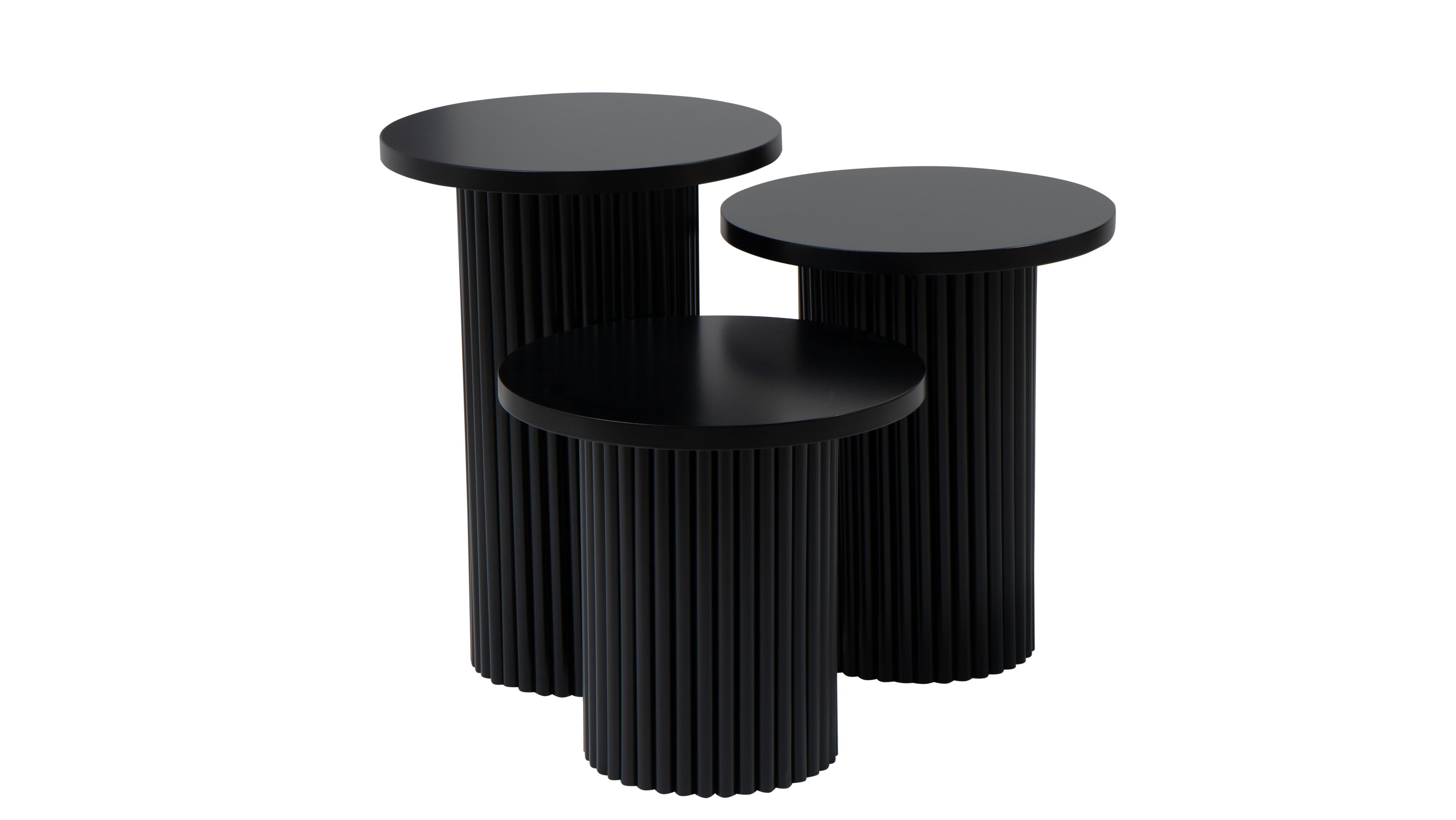 Mono Triple Coffe Table | Black | 3 pcs