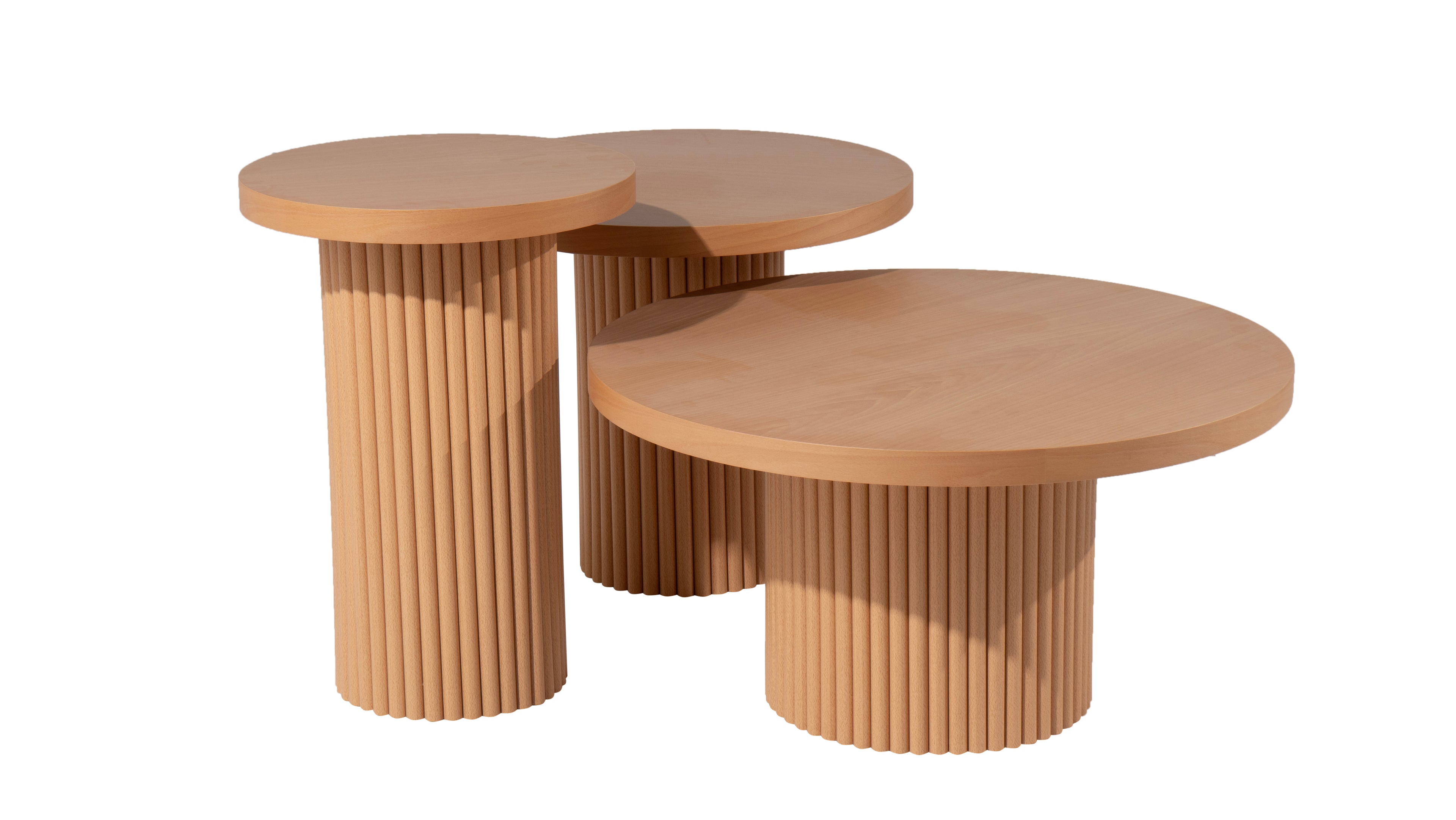 Metro Triple Coffee Tables | Brown | 3 pcs