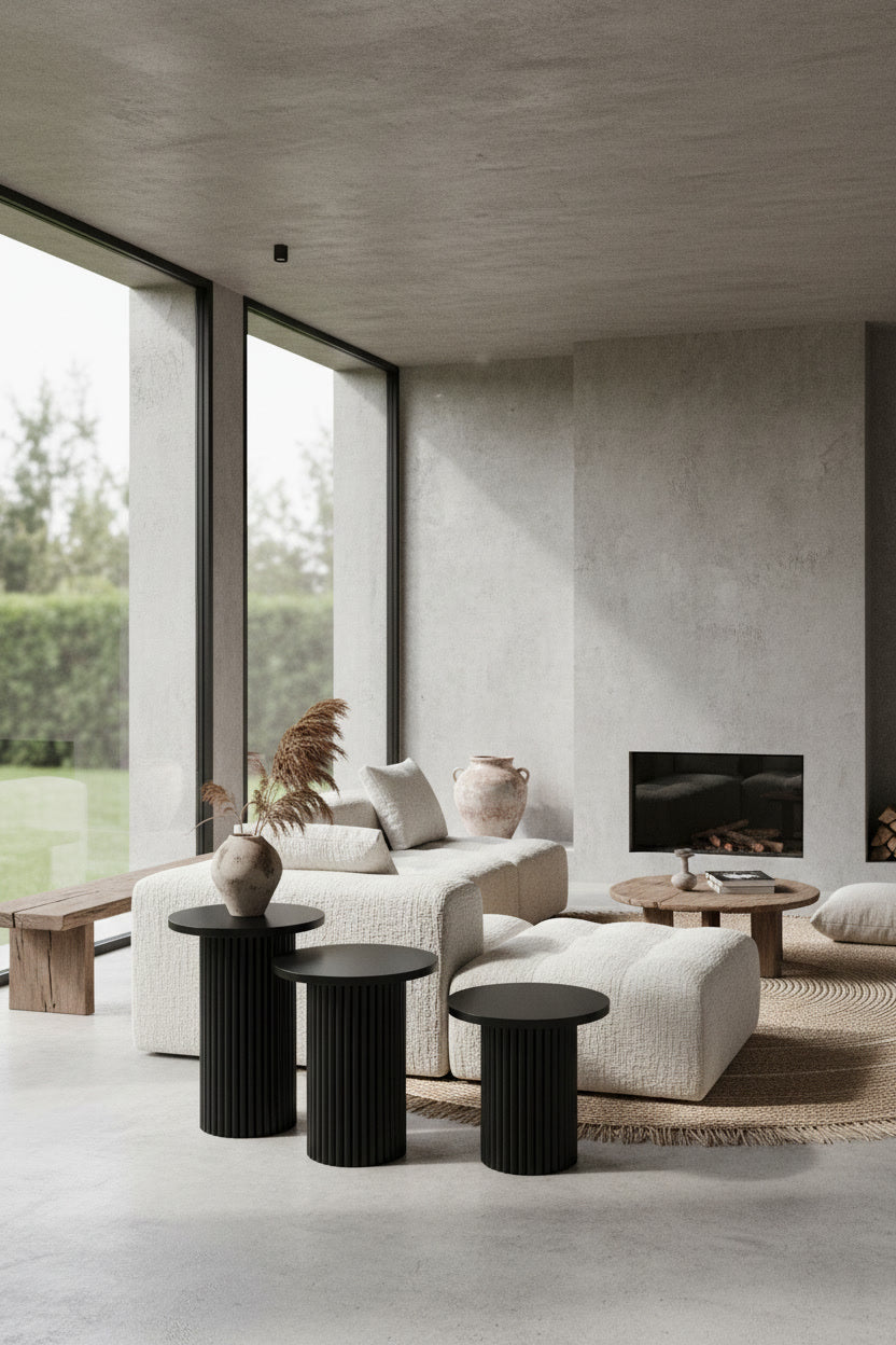 Mono Triple Coffe Table | Black | 3 pcs