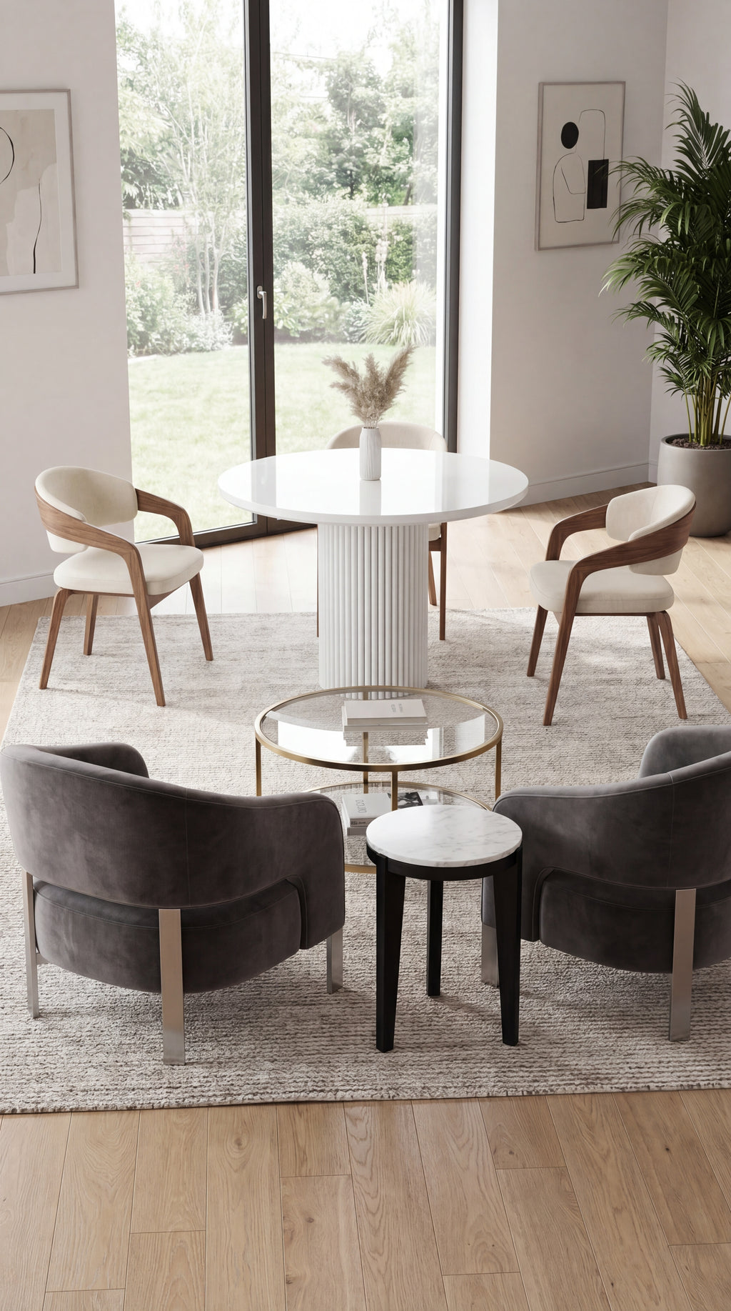 Urban White Dining Table