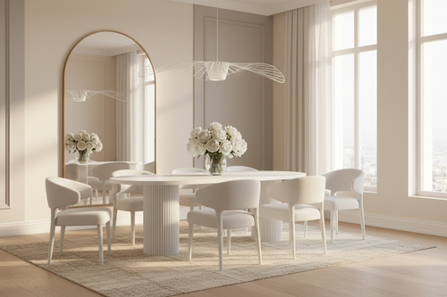 Axis Oval White - Şik Ev Ortamı