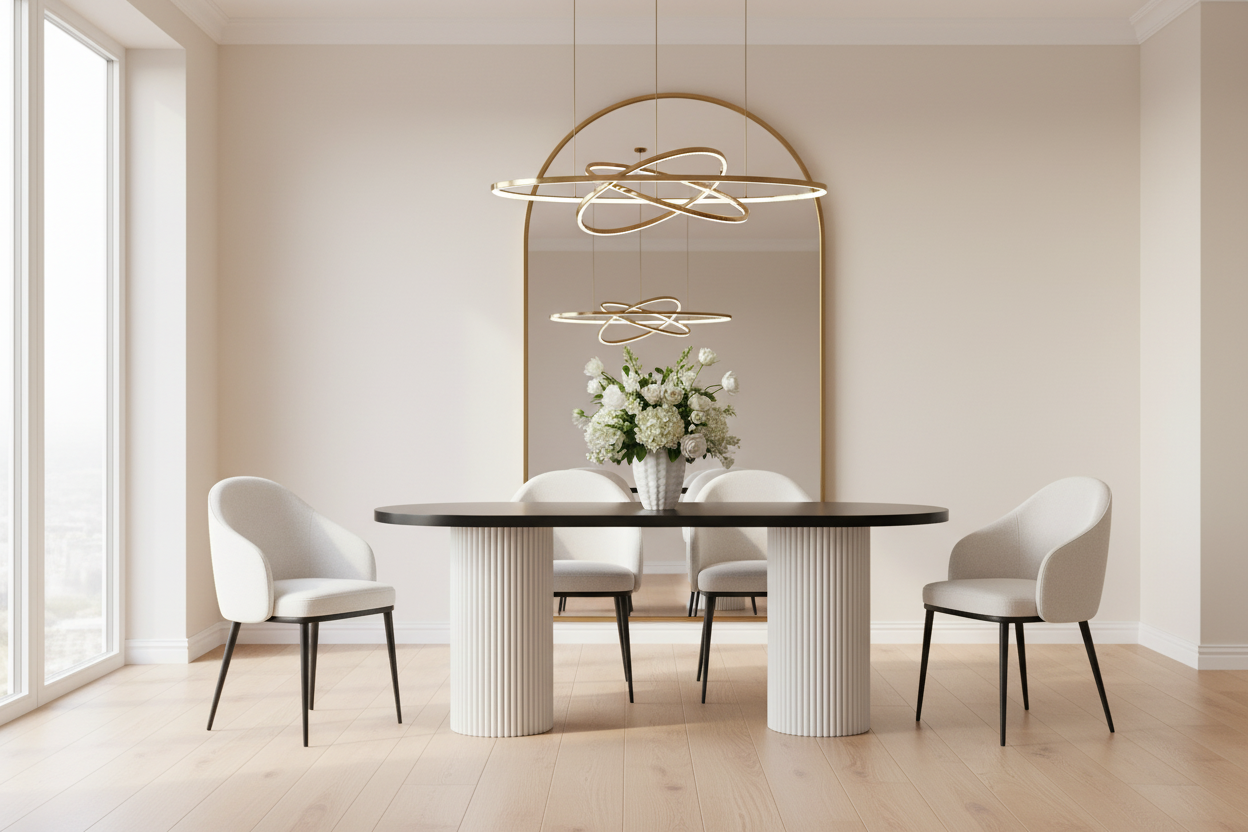 Axis Oval Black - Şik Ev Ortamı
