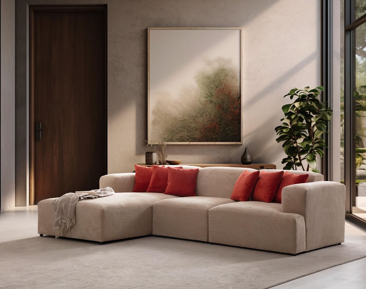 Madrid Corner Sofa Premium Upholstered Corner Sofa