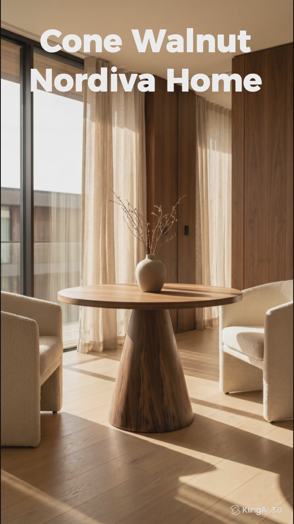 Cone Walnut Dining Table