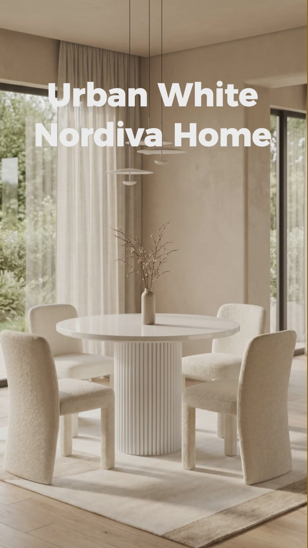 Urban White Dining Table