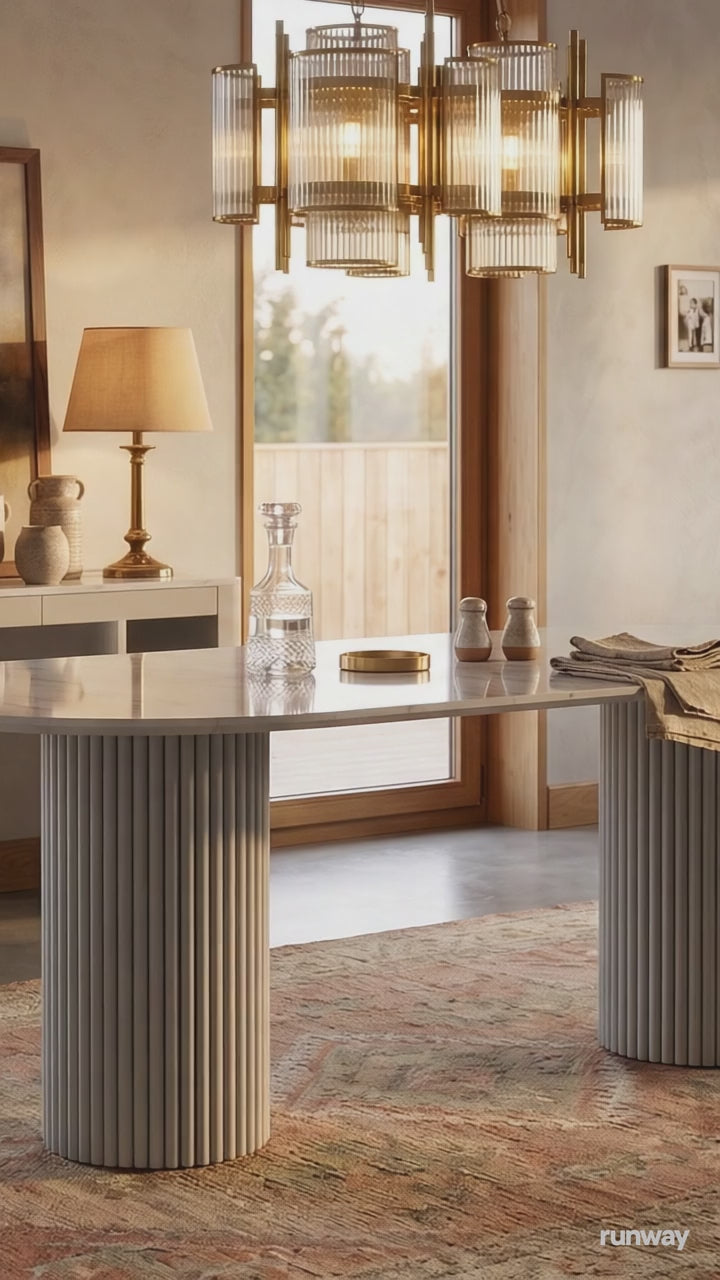 Storm White Dining Table